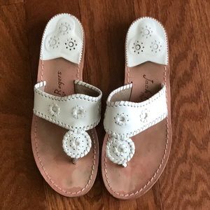 Jack Rogers White Sandals